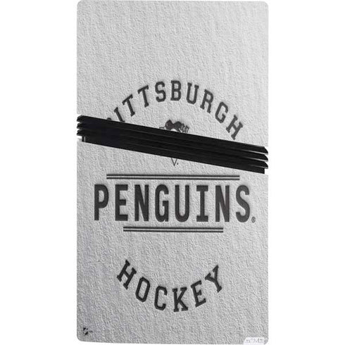 NHL Pittsburgh Penguins Black Text PS5 Pro Console Skin